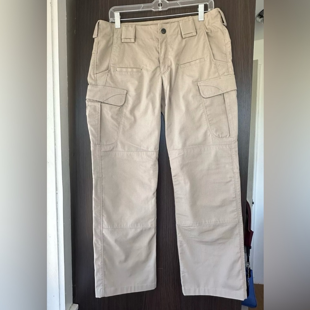 Women's 5.11 tactical series cargo pants Tan khaki size 10